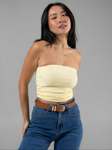 Thumbnail 1 of Brami Tube Top - Butter Yellow, 1 of 6