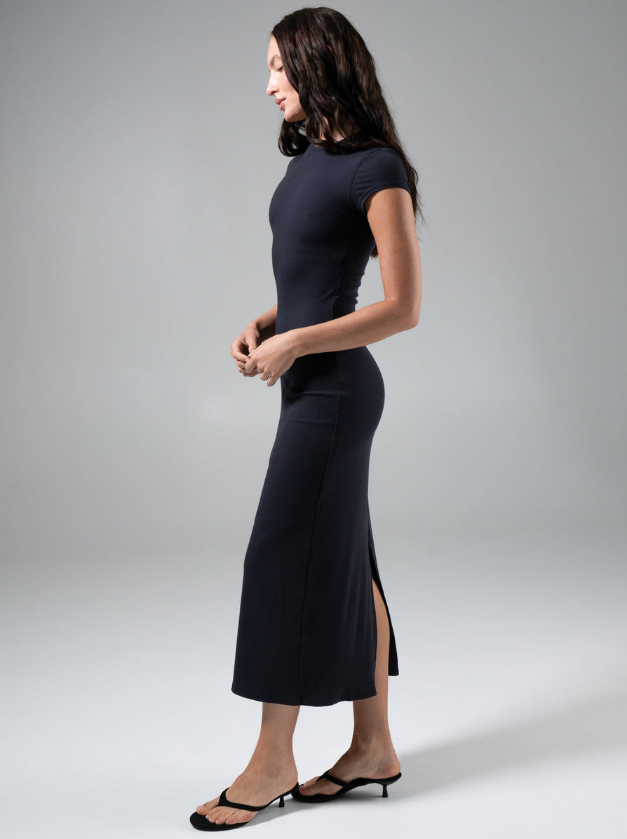 Brami Tee Shirt Dress - Onyx Black