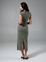 Thumbnail 2 of Brami Tee Shirt Dress - Olive Juice, 2 of 7