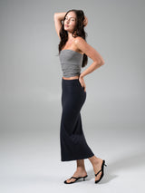 Thumbnail 6 of Nimbus Rib Midi Skirt - Onyx Black, 6 of 6