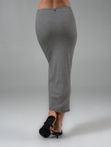 Thumbnail 5 of Nimbus Rib Midi Skirt - Black/ White Stripe, 5 of 6