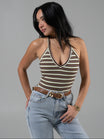 Brami V Neck Tank - Multi Stripe