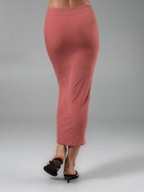 Thumbnail 6 of Nimbus Rib Midi Skirt - Cinnamon Toast, 6 of 6