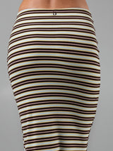 Thumbnail 4 of Nimbus Rib Midi Skirt - Multi Stripe, 4 of 7