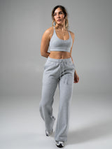 Thumbnail 1 of Plush Fleece Straight Leg Sweat Pant - Heather Grey, 1 of 6