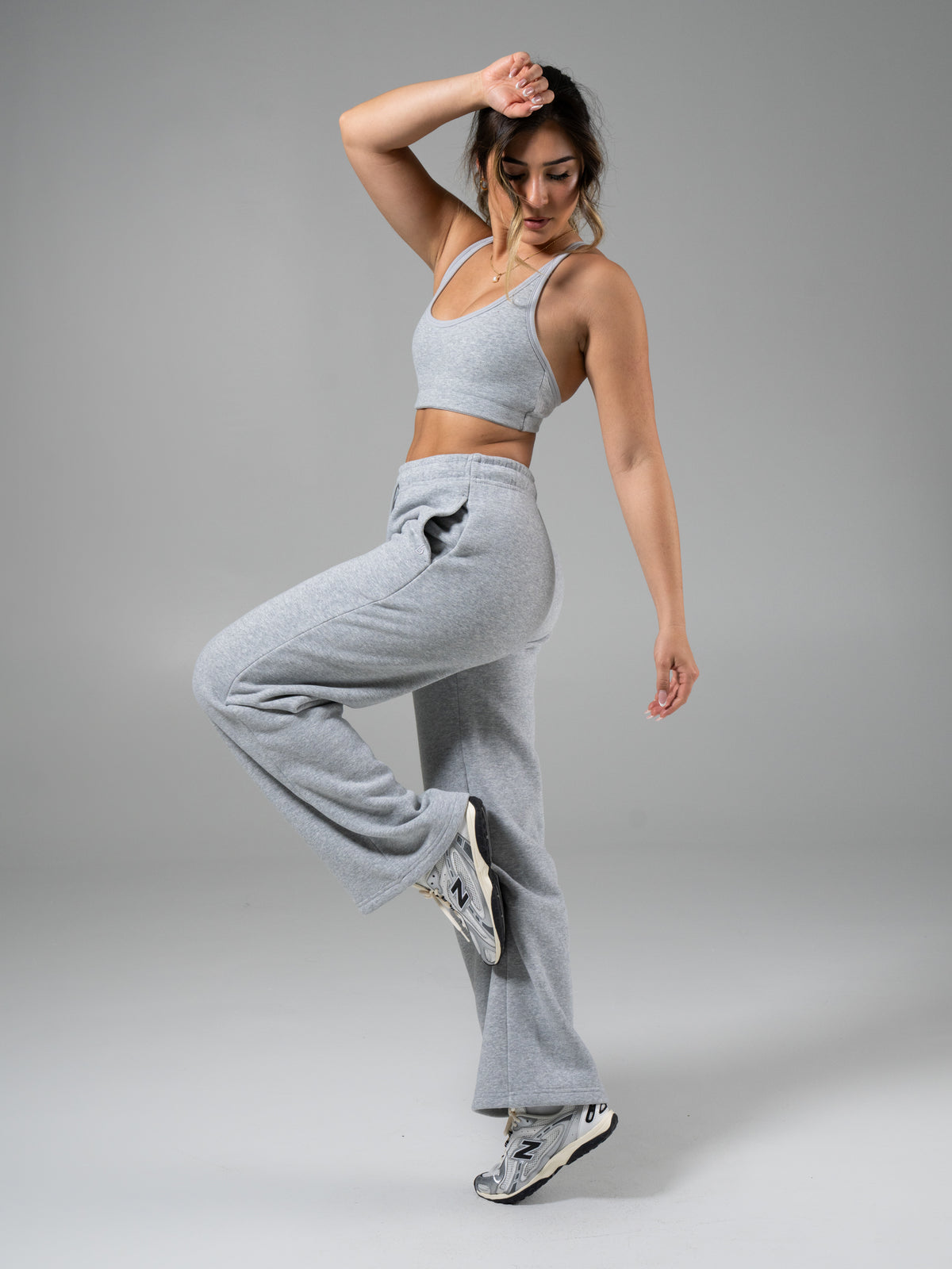 Plush Fleece Bralette - Heather Grey
