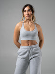 Plush Fleece Bralette - Heather Grey