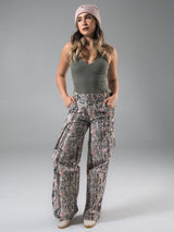 Thumbnail 4 of Wide Leg Cargo Pant - Pink Camo, 4 of 5