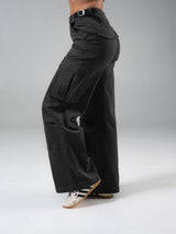 Thumbnail 5 of Wide Leg Cargo Pant - Vintage Black, 5 of 5