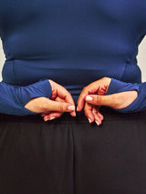 Thumbnail 6 of Halo Long Sleeve Baby Tee - Baked Blue, 6 of 7