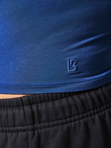 Thumbnail 7 of Halo Long Sleeve Baby Tee - Baked Blue, 7 of 7