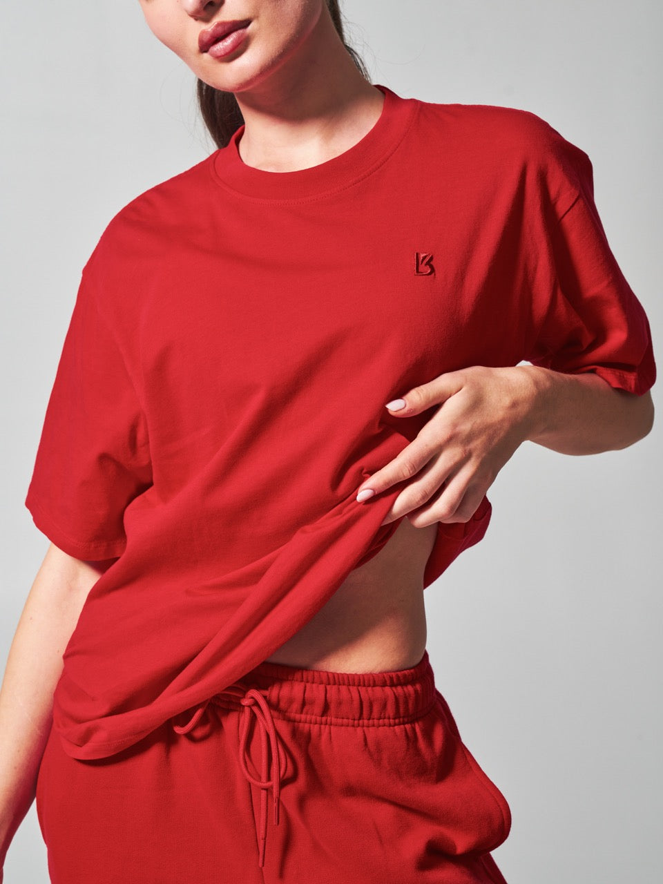 Essential Short Sleeve Tee - Lipstick Red