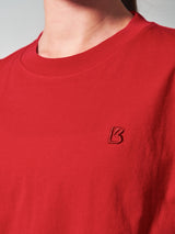 Thumbnail 3 of Essential Short Sleeve Tee - Lipstick Red, 3 of 4