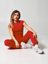 Thumbnail 2 of Halo Tee - Lipstick Red, 2 of 7