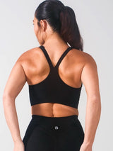 Thumbnail 4 of Airbrush Sports Bra - Onyx Black, 4 of 5