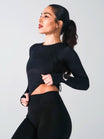 *PREORDER* Storm Waist Top - Onyx Black