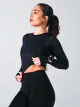 Thumbnail 1 of *PREORDER* Storm Waist Top - Onyx Black, 1 of 5