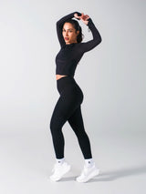 Thumbnail 2 of *PREORDER* Storm Waist Top - Onyx Black, 2 of 5