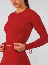 Thumbnail 1 of *PREORDER* Storm Waist Top - Lipstick Red, 1 of 6