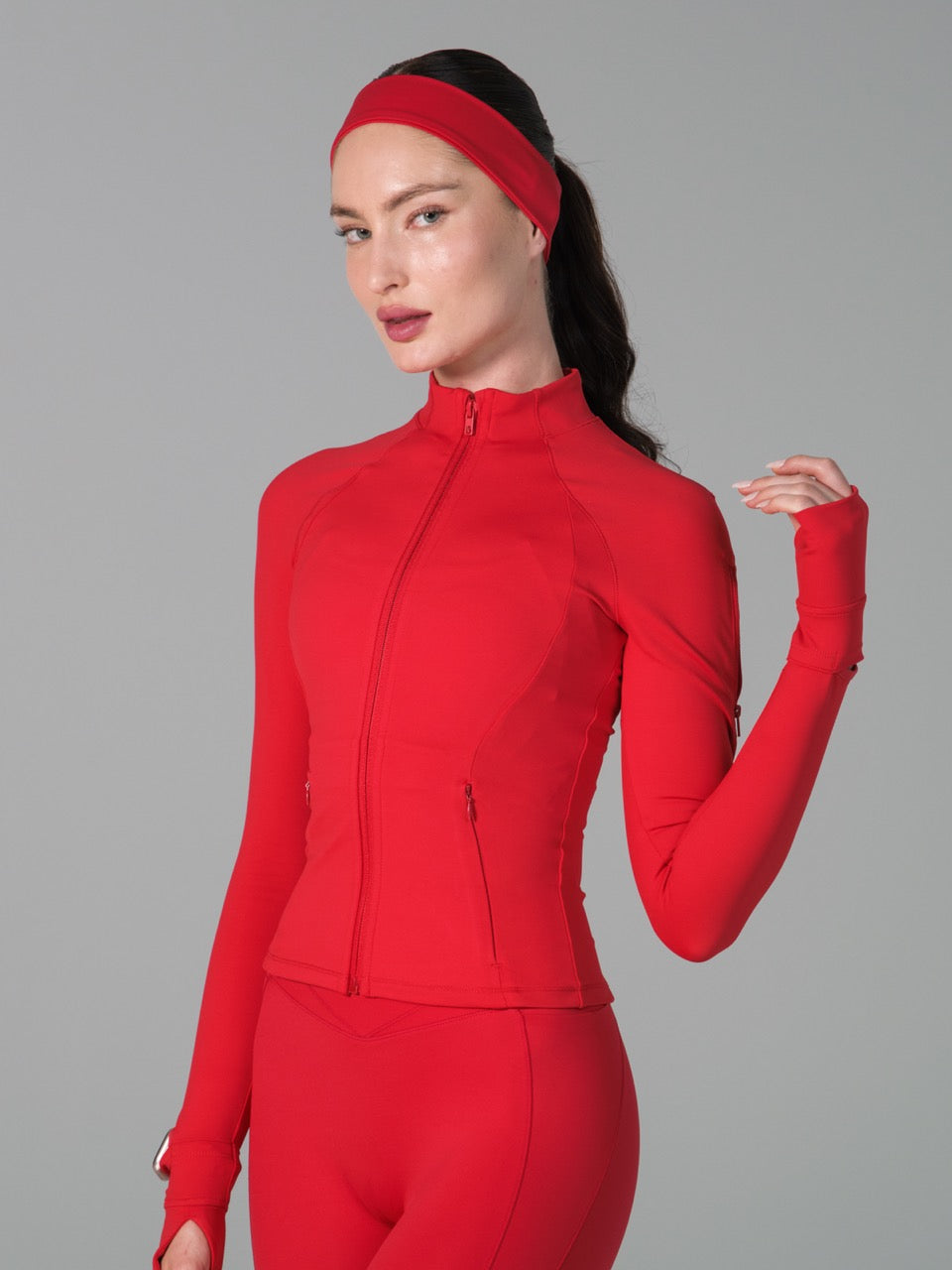 *PREORDER* Elysium Zip Jacket - Lipstick Red