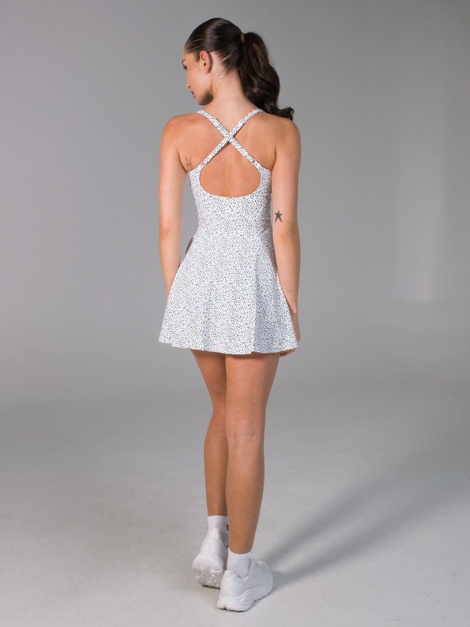 Bend and Snap Dress - Dalmation Print