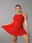 Bend and Snap Dress - Lipstick Red