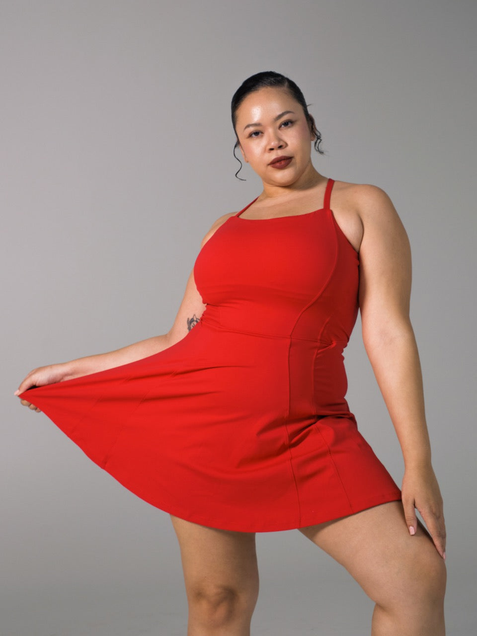 Bend and Snap Dress - Lipstick Red