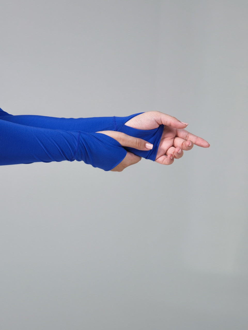 Halo Long Sleeve Hip Tee - Rio Blue