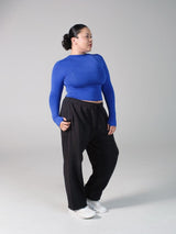 Thumbnail 1 of Halo Long Sleeve Baby Tee - Rio Blue, 1 of 4