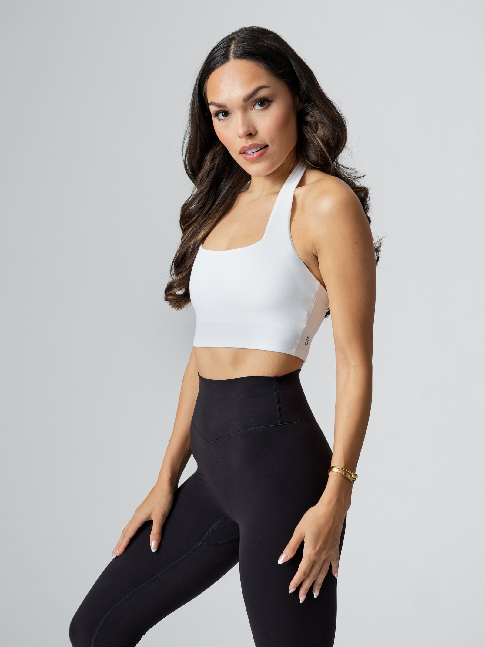 Revolution Halter Crop - White