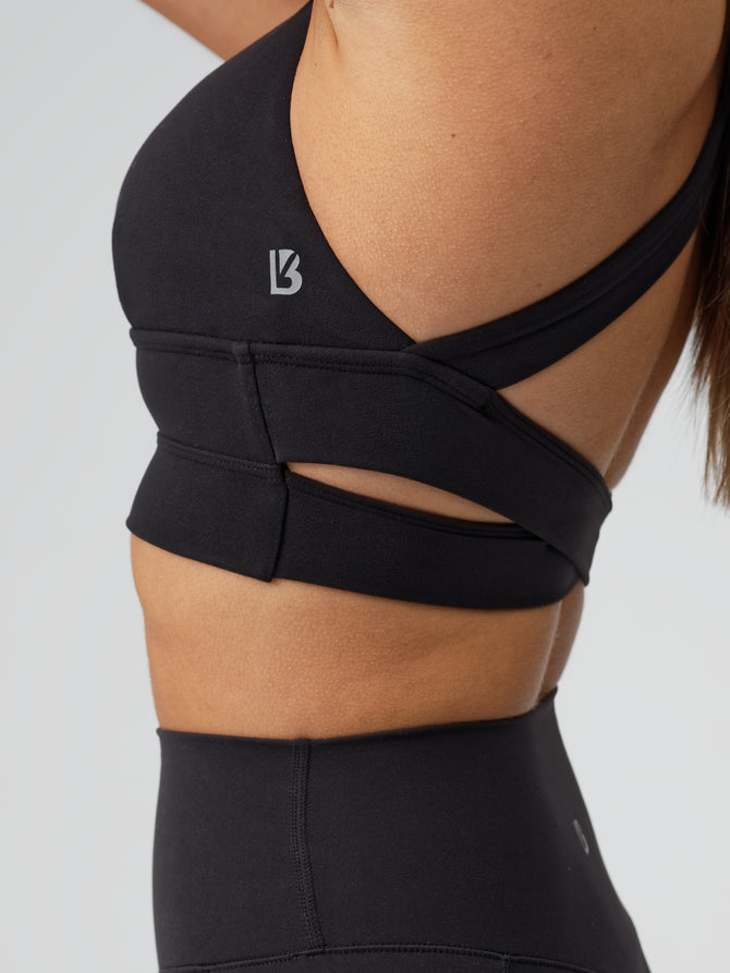 Alpha Sports Bra - Onyx Black