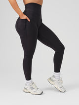 Thumbnail 1 of Rosa Pocket Legging - Onyx Black, 1 of 12
