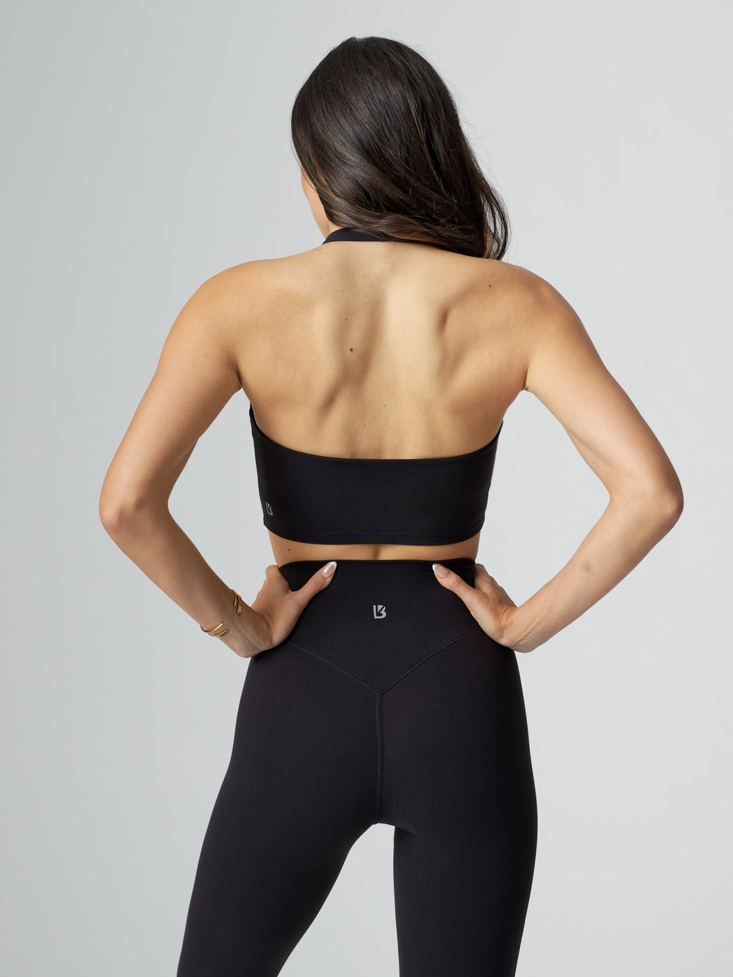 Revolution Halter Crop - Onyx Black