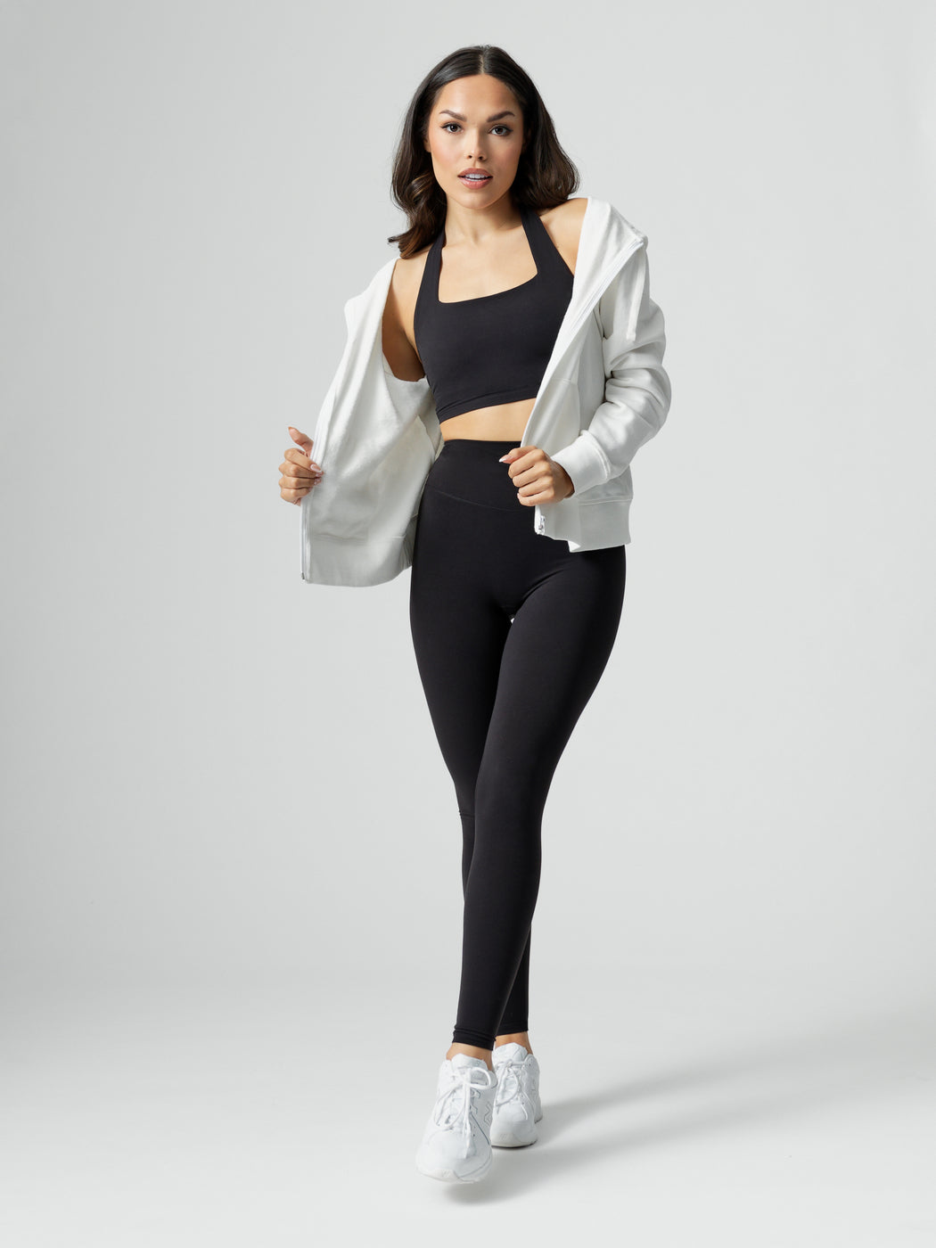 Revolution Halter Crop - Onyx Black