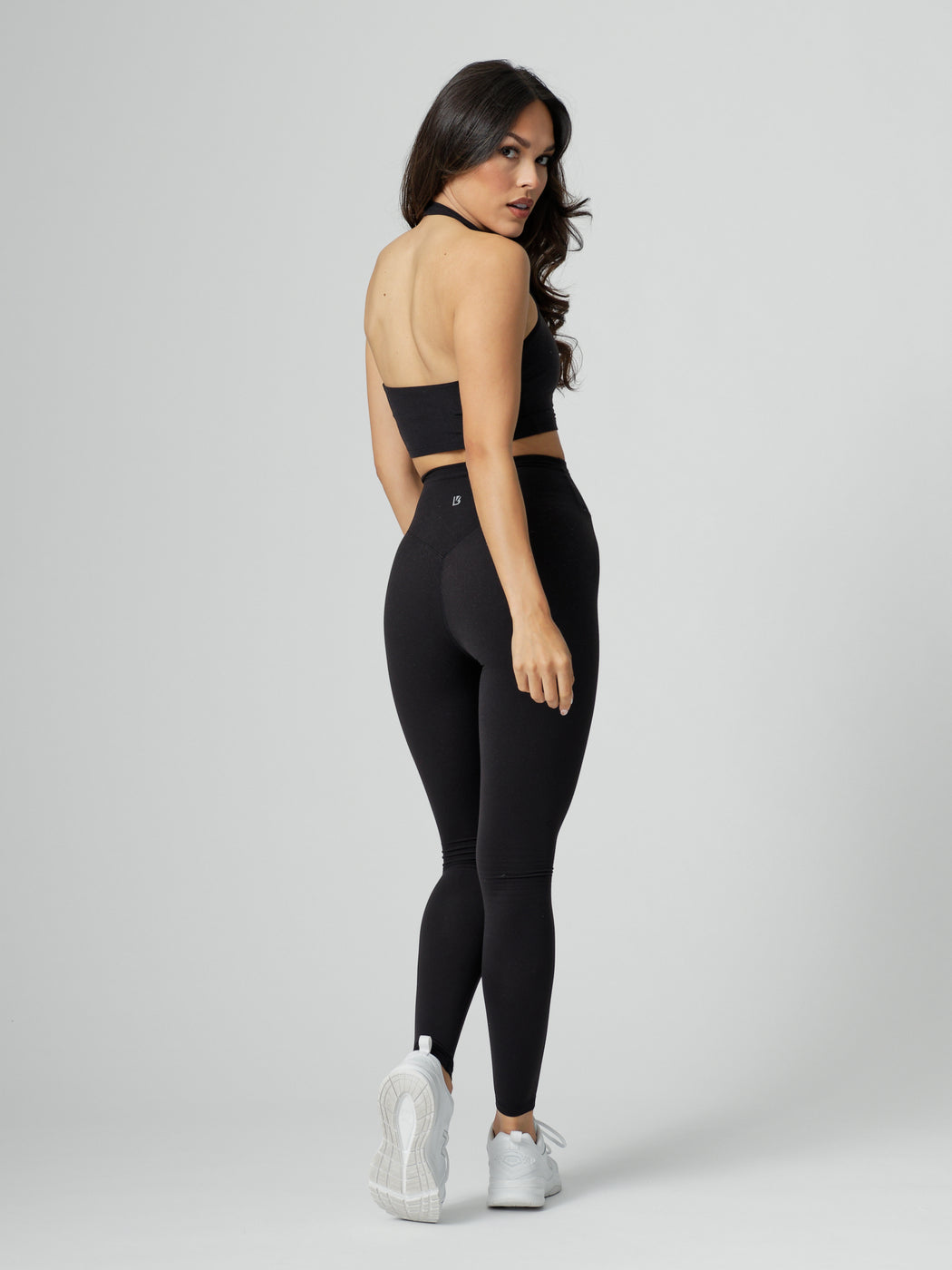 Revolution Halter Crop - Onyx Black