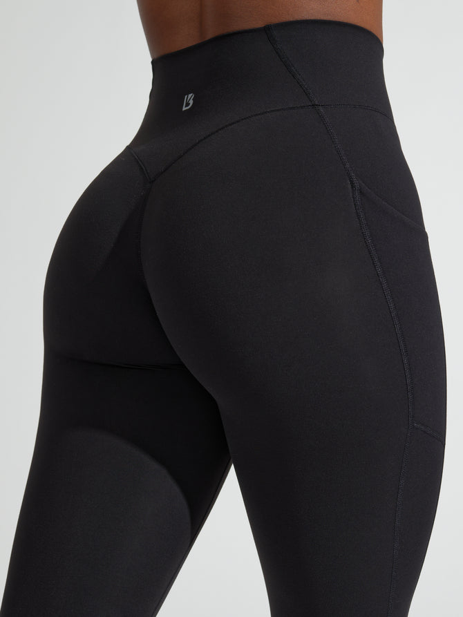 Wide Waistband Slim Fit Back Pocket Sports Leggings – Flyclothing LLC