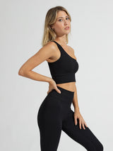 Thumbnail 5 of Ribbed Seamless Sports Bra - Onyx Black, 5 of 8