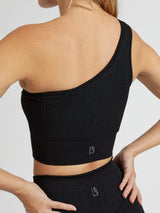 Thumbnail 6 of Ribbed Seamless Sports Bra - Onyx Black, 6 of 8