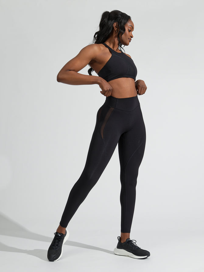 Black Hoodie + Shelbie leggings | Active legging set | Limeapple
