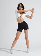 Thumbnail 3 of AirKnit Reversible Crop - White, 3 of 8