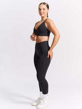 Thumbnail 3 of Plunge Seamless Sports Bra - Charcoal, 3 of 6
