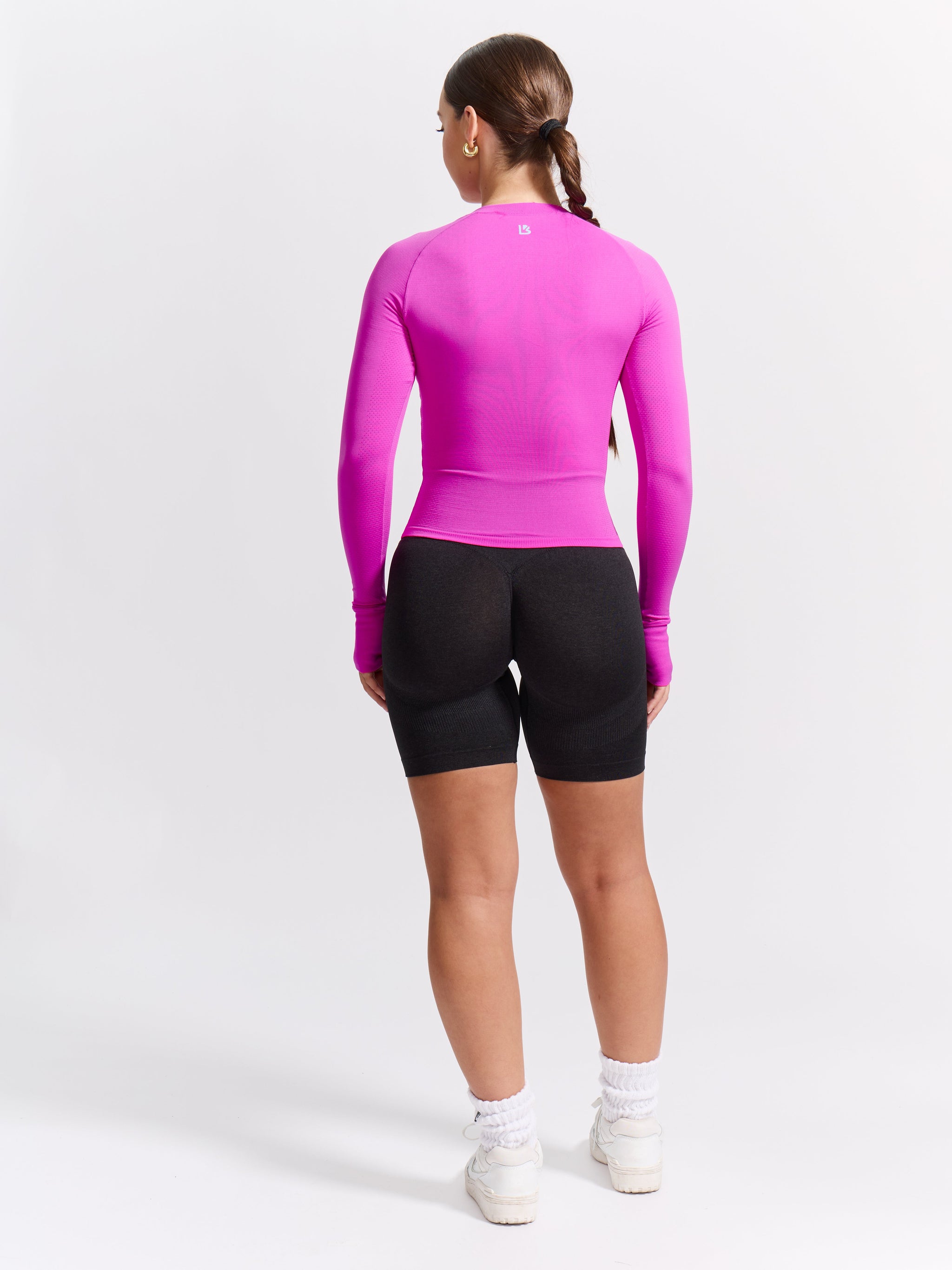 Seamless Long Sleeve Baby Tee - Pop Rocks