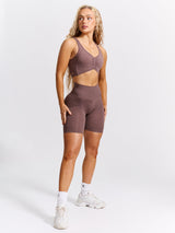 Thumbnail 4 of Form Seamless Sports Bra - Mocha Berry, 4 of 7