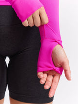 Thumbnail 5 of Seamless Long Sleeve Baby Tee - Hard Candy, 5 of 5