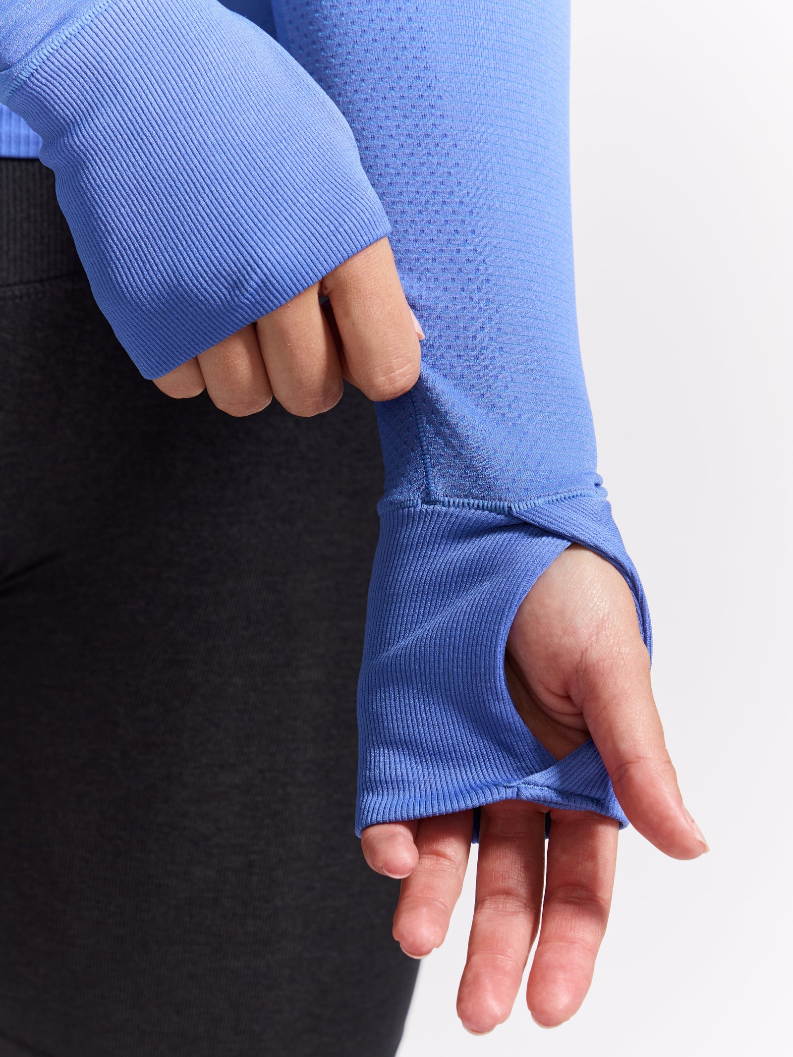 Seamless Long Sleeve Baby Tee - Ultraviolet