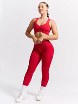 Thumbnail 6 of Form Seamless Sports Bra - Lipstick Red, 6 of 7