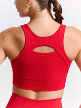 Thumbnail 3 of Form Seamless Sports Bra - Salsa Red, 3 of 6