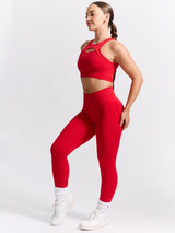 Thumbnail 4 of Miracle Seamless Legging - Salsa Red, 4 of 9