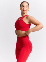 Thumbnail 4 of Form Seamless Sports Bra - Salsa Red, 4 of 6