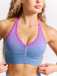 Halter Seamless Sports Bra - Ultraviolet Ombre